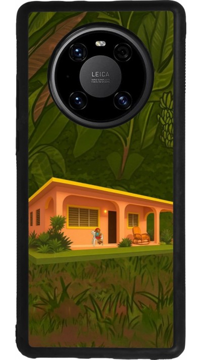 Huawei Mate 40 Pro Case Hülle - Silikon schwarz Benitos house DTMF