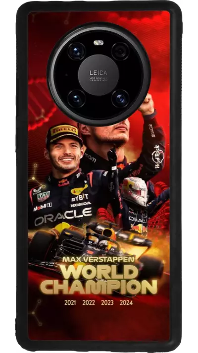 Coque Huawei Mate 40 Pro - Silicone rigide noir Max Verstappen Champion 2023