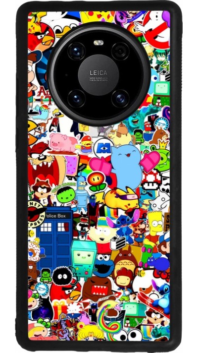 Huawei Mate 40 Pro Case Hülle - Silikon schwarz Mixed cartoons