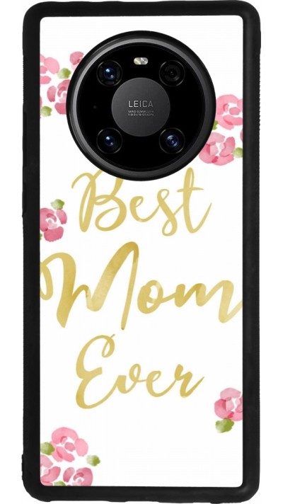 Huawei Mate 40 Pro Case Hülle - Silikon schwarz Mom 2024 best Mom ever