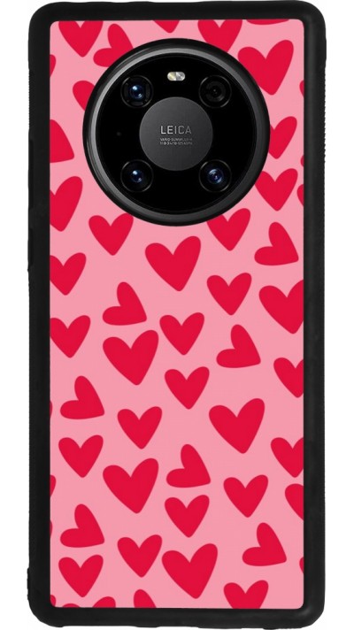Huawei Mate 40 Pro Case Hülle - Silikon schwarz Mom 2024 kleine Herzen