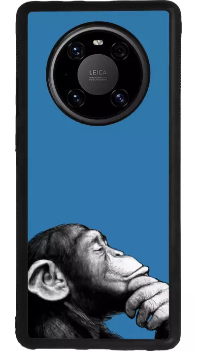 Coque Huawei Mate 40 Pro - Silicone rigide noir Monkey Pop Art