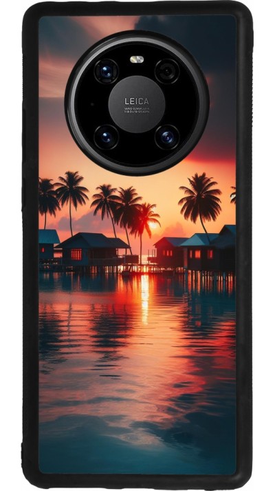 Huawei Mate 40 Pro Case Hülle - Silikon schwarz Paradies Malediven