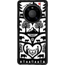 Coque Huawei Mate 40 Pro - Silicone rigide noir Poya Suisse 2