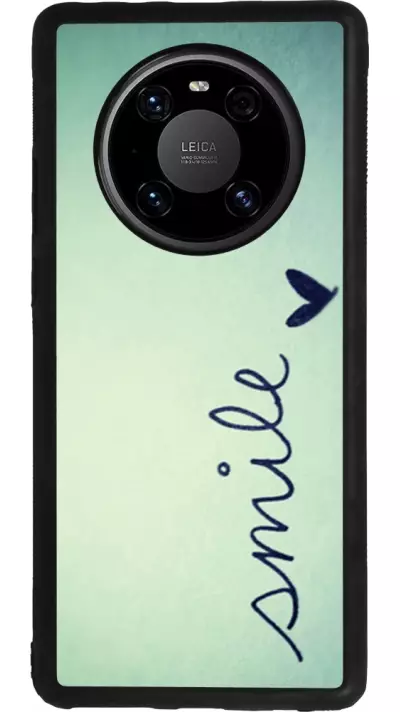 Coque Huawei Mate 40 Pro - Silicone rigide noir Smile