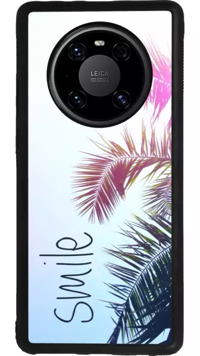 Coque Huawei Mate 40 Pro - Silicone rigide noir Smile 05