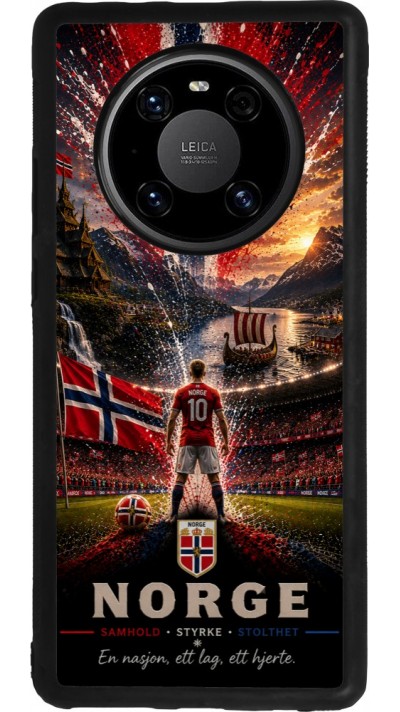 Coque Huawei Mate 40 Pro - Silicone rigide noir Football Norvège splash 2026
