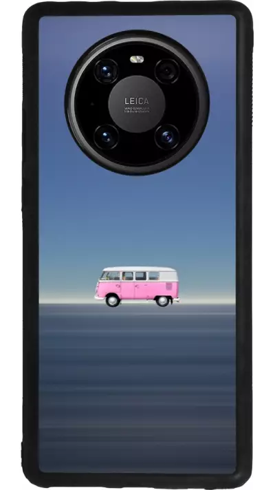 Coque Huawei Mate 40 Pro - Silicone rigide noir Spring 23 pink bus