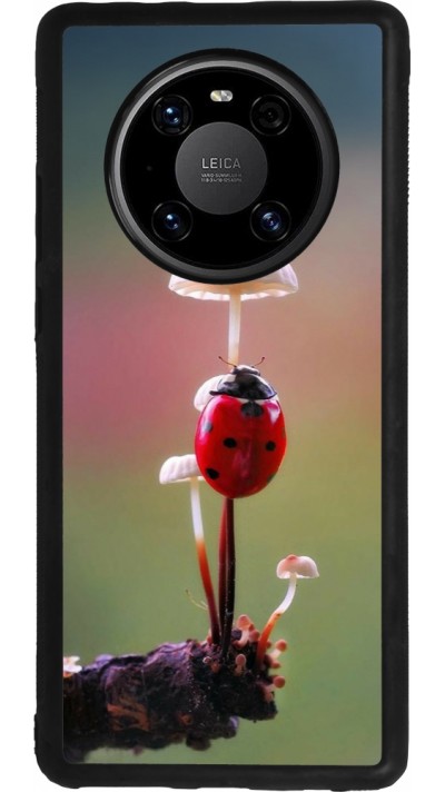Huawei Mate 40 Pro Case Hülle - Silikon schwarz Ladybird on a mushroom Spring 2026