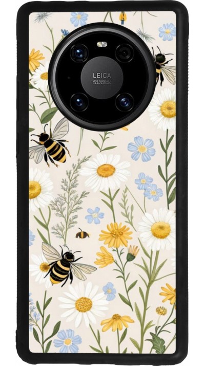 Huawei Mate 40 Pro Case Hülle - Silikon schwarz Pattern bees Spring 2026