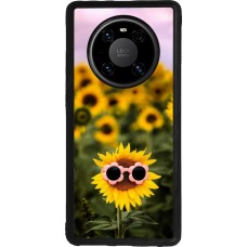 Huawei Mate 40 Pro Case Hülle - Silikon schwarz Sunflower with glasses Spring 2026