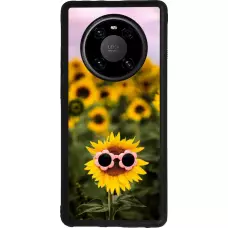 Coque Huawei Mate 40 Pro - Silicone rigide noir Sunflower with glasses Spring 2026