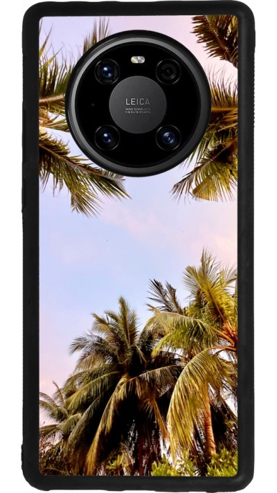 Huawei Mate 40 Pro Case Hülle - Silikon schwarz Summer 2023 palm tree vibe