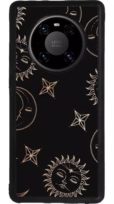 Coque Huawei Mate 40 Pro - Silicone rigide noir Suns and Moons