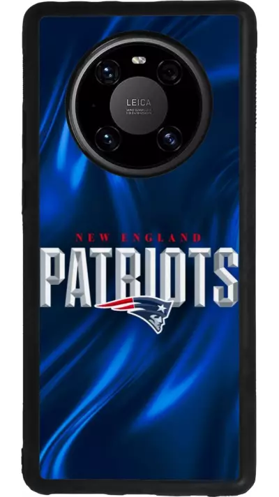 Coque Huawei Mate 40 Pro - Silicone rigide noir Super Bowl 26 Patriots 2