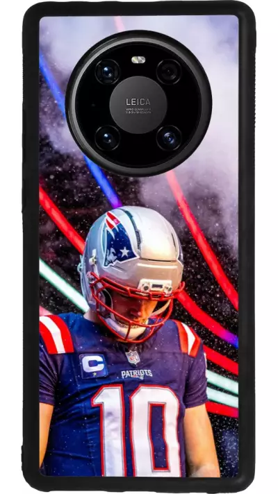 Coque Huawei Mate 40 Pro - Silicone rigide noir Super Bowl 26 Patriots 3