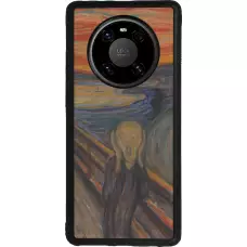 Coque Huawei Mate 40 Pro - Silicone rigide noir Tableau art - Le Cri - Edvard Munch