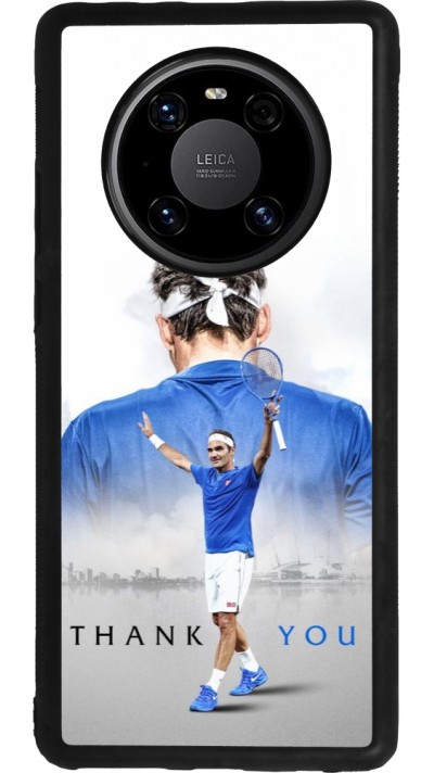 Huawei Mate 40 Pro Case Hülle - Silikon schwarz Thank you Roger