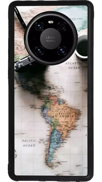 Coque Huawei Mate 40 Pro - Silicone rigide noir Travel 01