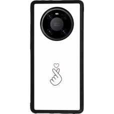 Huawei Mate 40 Pro Case Hülle - Silikon schwarz Valentine 2024 heat by Millennials