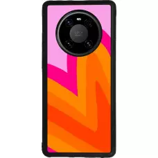 Coque Huawei Mate 40 Pro - Silicone rigide noir Valentine 2024 heart gradient