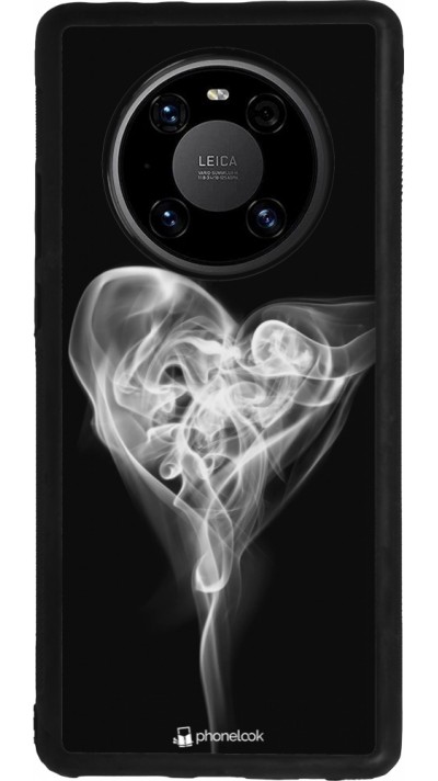 Huawei Mate 40 Pro Case Hülle - Silikon schwarz Valentine 2022 Black Smoke