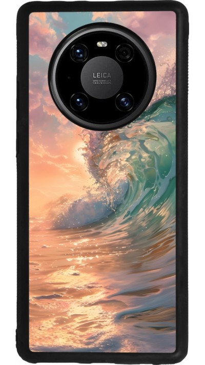 Huawei Mate 40 Pro Case Hülle - Silikon schwarz Wave Sunset
