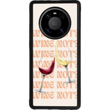 Huawei Mate 40 Pro Case Hülle - Silikon schwarz Wine not