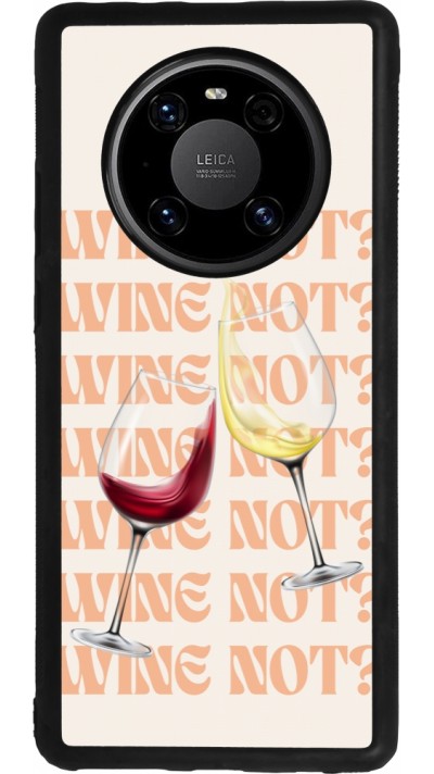 Huawei Mate 40 Pro Case Hülle - Silikon schwarz Wine not