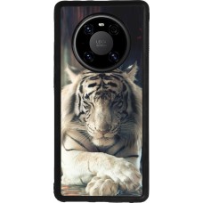 Huawei Mate 40 Pro Case Hülle - Silikon schwarz Zen Tiger