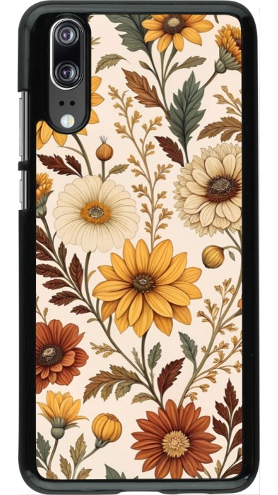 Huawei P20 Case Hülle - Autumn 25 Flower pattern