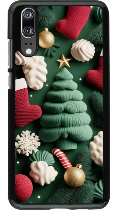 Coque Huawei P20 - Christmas 25 Christmas textiles