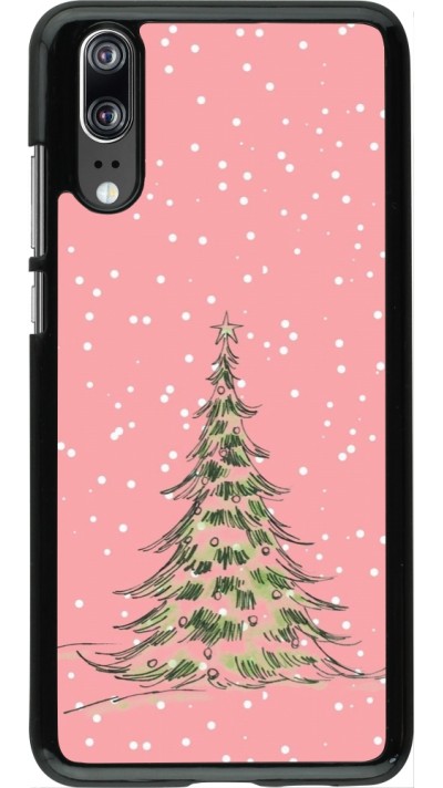 Coque Huawei P20 - Christmas 25 Pink Tree