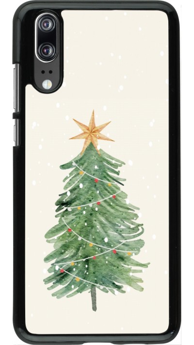 Coque Huawei P20 - Christmas 25 Sketch Tree