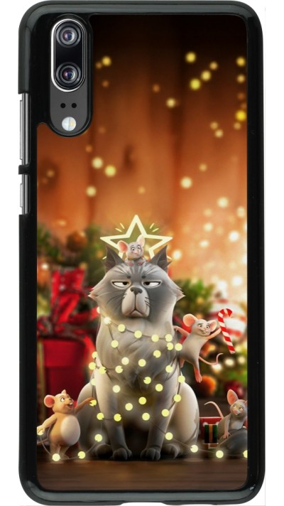 Coque Huawei P20 - Christmas 25 Xmas Cat