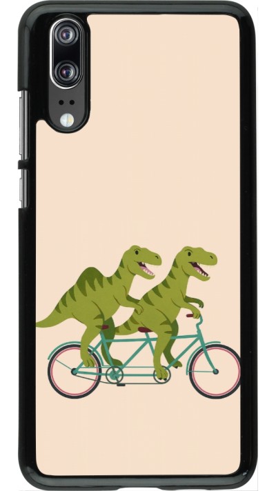 Coque Huawei P20 - Dinosaurs on bikes 2026