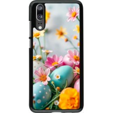 Coque Huawei P20 - Easter 2026 Eggs with flowers