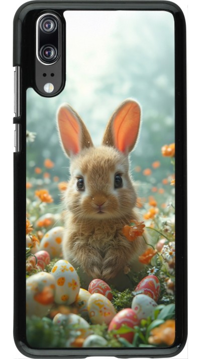 Coque Huawei P20 - Easter 2026 Rabbit in the garden