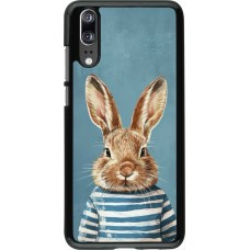 Coque Huawei P20 - Easter 2026 Rabbit navy