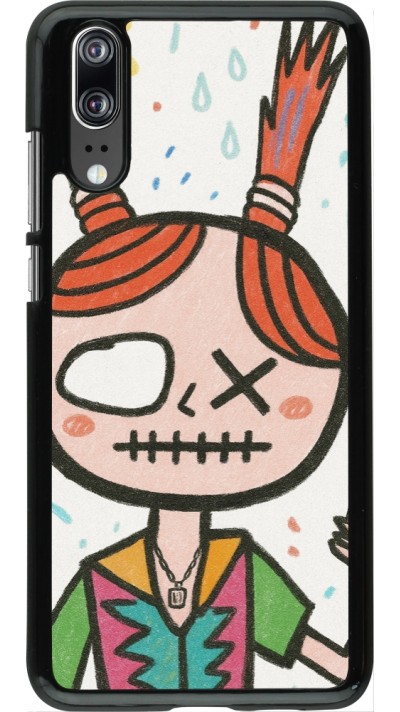 Coque Huawei P20 - Little Girl Sketch