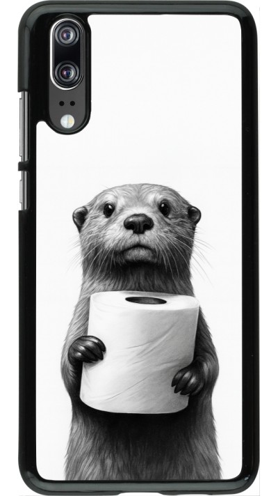 Coque Huawei P20 - Loutre papier de toilette