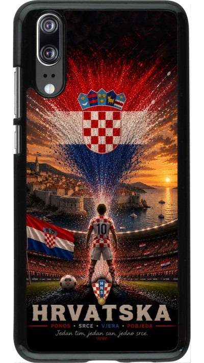 Coque Huawei P20 - Football Croatie splash 2026