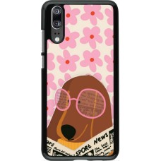 Coque Huawei P20 - Dog with newspaper 2026