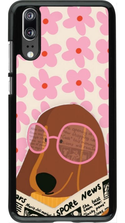 Coque Huawei P20 - Dog with newspaper 2026