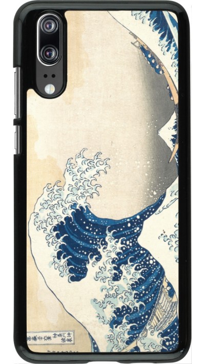Coque Huawei P20 - Tableau art - La Grande Vague de Kanagawa - Hokusai