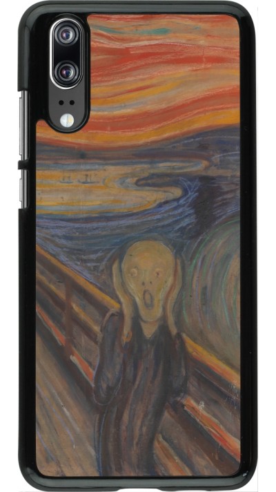 Coque Huawei P20 - Tableau art - Le Cri - Edvard Munch