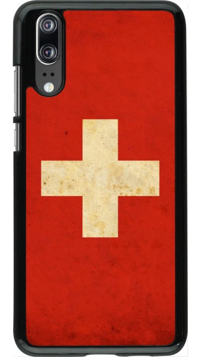 Coque Huawei P20 - Vintage Flag SWISS