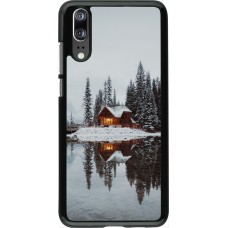 Coque Huawei P20 - Winter 25 Winter house forest afternoon