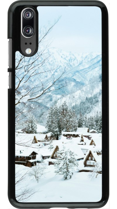 Coque Huawei P20 - Winter 25 Winter snowy landscape