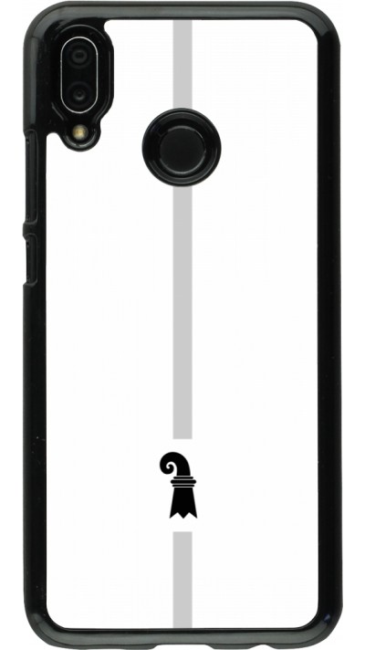 Huawei P20 Lite Case Hülle - Kanton BS weiss